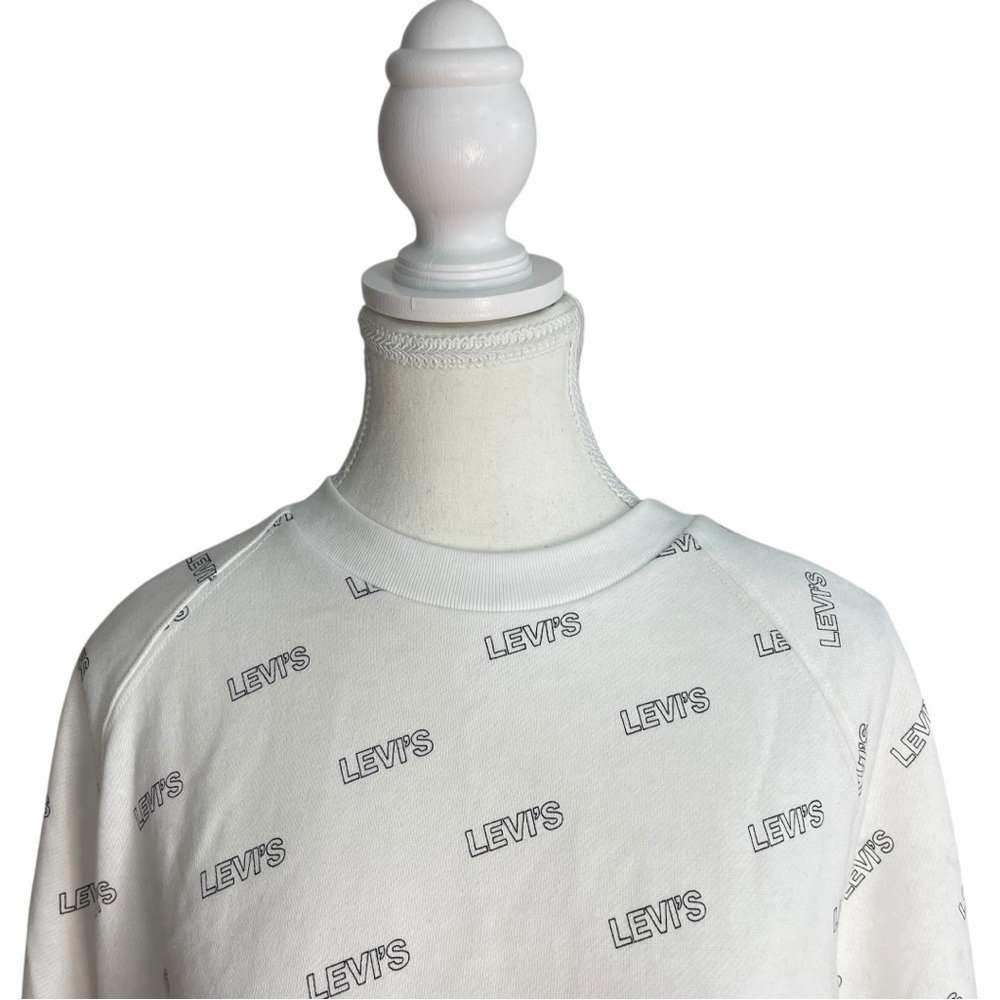 Levi’s Vintage Raglan Sweatshirt White - Picture 4 of 12